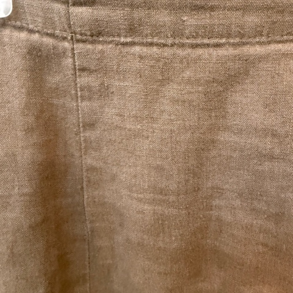 Flax Jeanne Engelhart Maxi Skirt Pull On Linen Sz. L Brown Lagenlook Minimalist - Picture 2 of 8